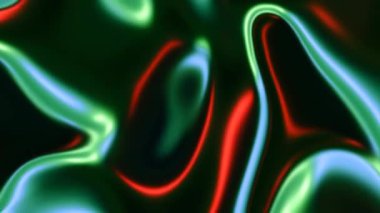 Neon Sıvı Akış Döngüsü Canlandırılmış Arkaplan
