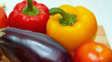 farklı taze sebze, yakın çekim