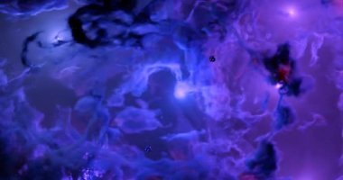 Soyut alan arkaplanı. 3D görüntüleme. nebula dış uzayı