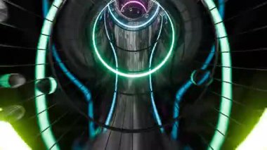 Geometrik şekilli soyut arkaplan döngü canlandırması