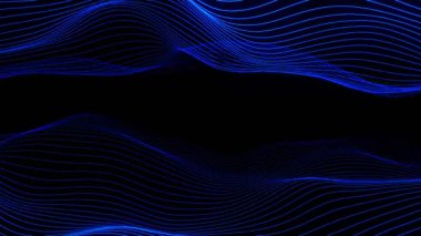 Dalga hattı arkaplanı. döngü canlandırması