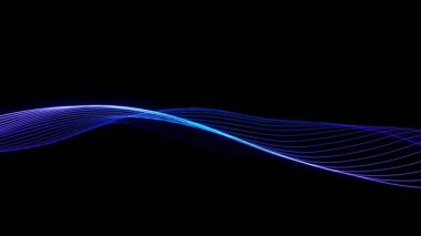 Mavi çizgiler ve dalga döngüsü animasyonu ile soyut arkaplan