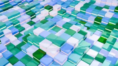 Soyut modern teknolojinin 3 boyutlu arkaplan döngüsü canlandırması