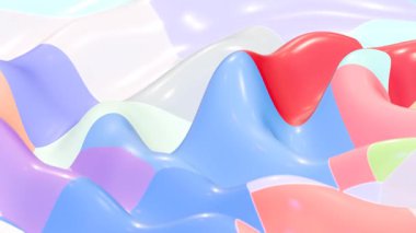 Soyut arkaplan. 3 boyutlu resimleme. döngü Canlandırıldı