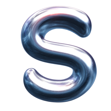 Metalden yapılmış alfabe harfi