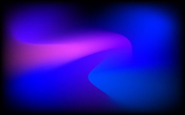 Soyut neon parlayan çizgiler. koyu mavi, mor ve mor gradyan.