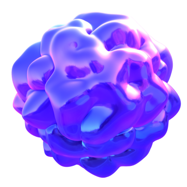 3D renkli soyut çiçek çizimi