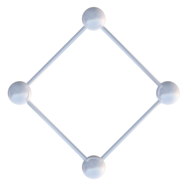 Moleküler yapı, atomlar, vektör illüstrasyonu