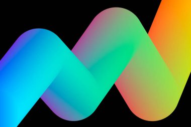 Gökkuşağı gradyan arkaplanı. Sunum, afiş, poster, kapak, kart