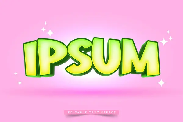 Düzenlenebilir 3B Moda Harfleme Metni Efekti