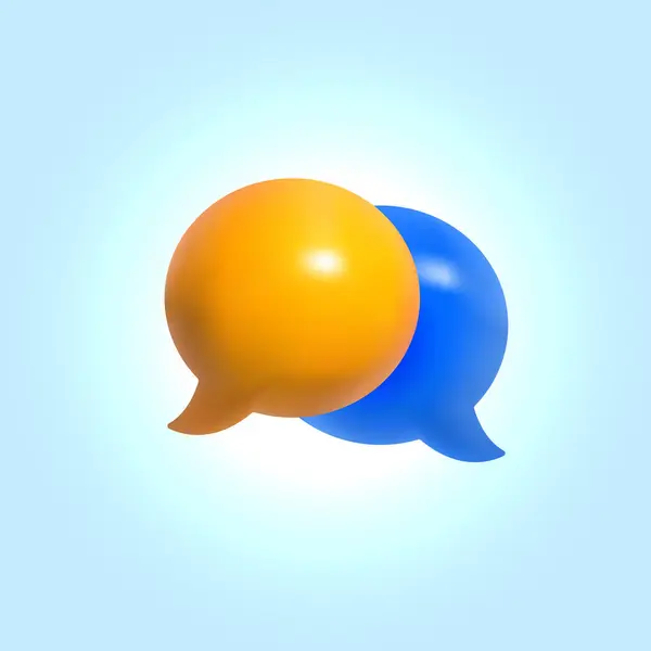 3B Şirin Konuşma Kabarcığı Simgesi