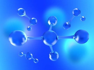 Moleküler Bilimler Teknolojisi Vektör Arkaplanı