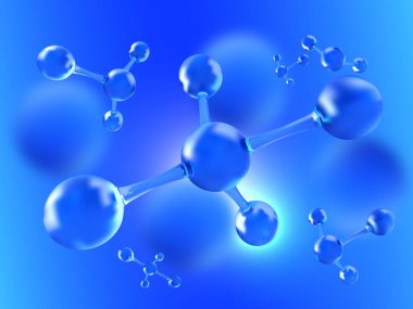 Moleküler Bilimler Teknolojisi Vektör Arkaplanı