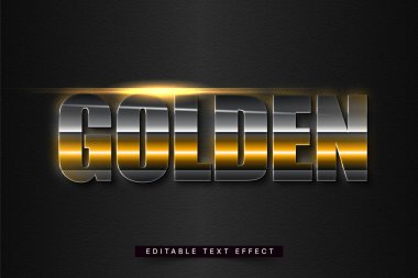 altın metin efekti düzenlenebilir, düzenlenebilir tipografi efekti