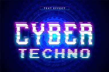 arıza metin efekti, siber biçim metni, gelecekteki teknoloji arkaplanı