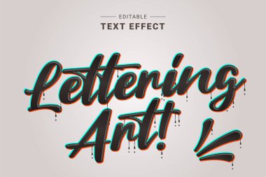 arıza modern yazı tipi efekti, düzenlenebilir vektör tipografisi