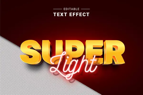 ışık efekti düzenlenebilir metin efekti, düzenlenebilir tipografi efekti