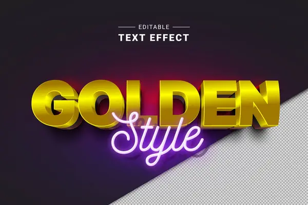 altın metin düzenlenebilir efekti, düzenlenebilir tipografi efekti
