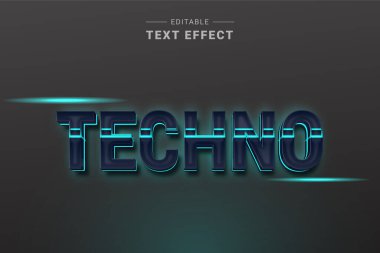 soyut mavi metin biçimi koyu arkaplanda parlak metin etkisi