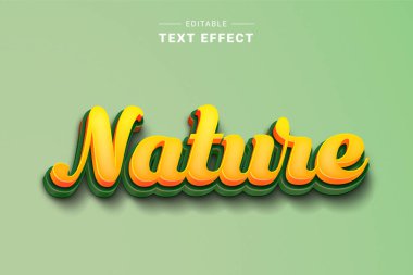 doğa düzenlenebilir metin efekti, düzenlenebilir metin efekti