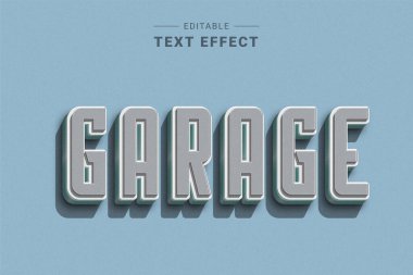 Garaj vintage yazı efekti