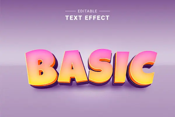 3d metin efekti, düzenlenebilir metin efekti