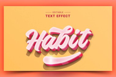 parlak modern canlı düzenlenebilir metin efekti