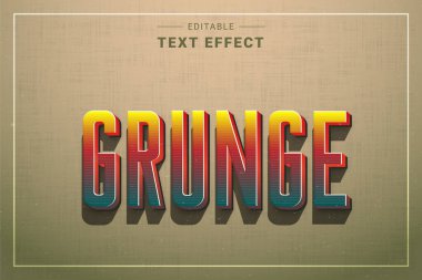 Tasarımınız için düzenlenebilir metin efekti, vektör grafik kullanımı