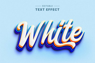 beyaz eğimli beyaz metin efekti