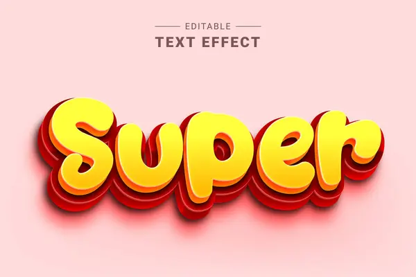 3 boyutlu süper modern metin efekti