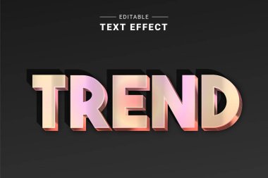 trend holografik biçim düzenlenebilir tipografi efekti