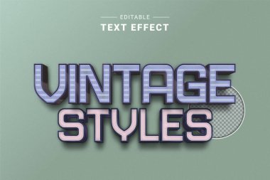 Klasik biçim düzenlenebilir tipografi efekti