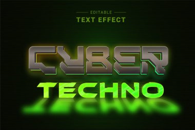 Neon efektli geleceksel metin