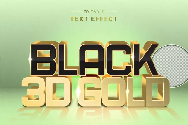 Parlak gerçekçi altın stili düzenlenebilir metin efekti