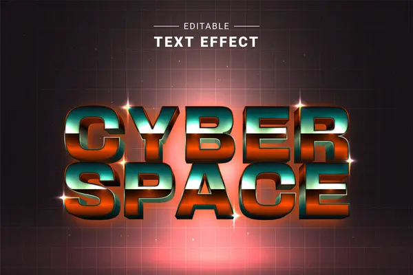 Düzenlenebilir Siber Teknoloji Metin Efekti. Yüksek Teknoloji Grafik Tarzı. Geleceksel Tasarım