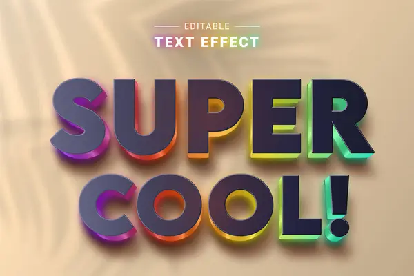 Bu, tasarımlarınızı daha çekici kılacak inanılmaz renkli bir metin efekti.