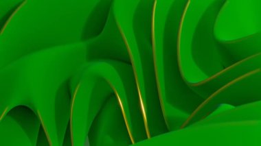 Büyüleyici Yeşil Soyut Duvar Kağıdı Döngüsü