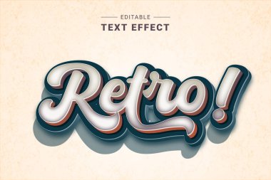 Düzenlenebilir Retro Eski Metin Efekti