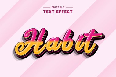 Çizer için düzenlenebilir metin efekti