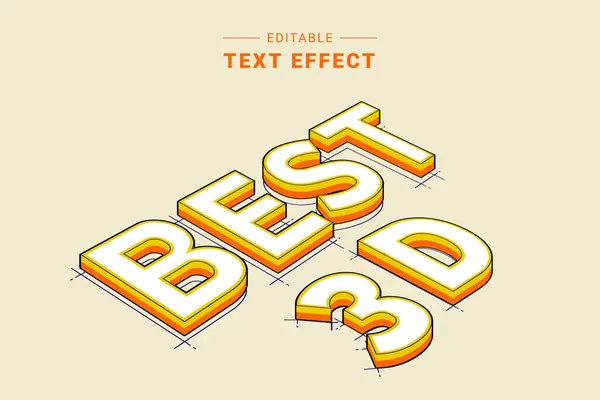 düzenlenebilir metin efekti, 3d biçim başlığı, başlık yapmak için kullan