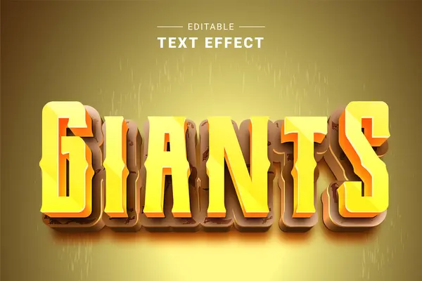 3d yazı tipi ile düzenlenebilir metin efekti