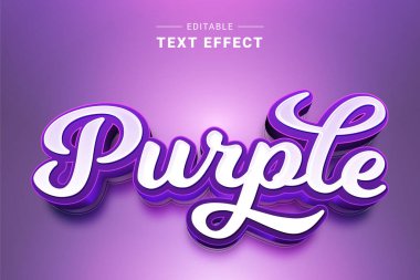 mor renk efektli mor metin efekti