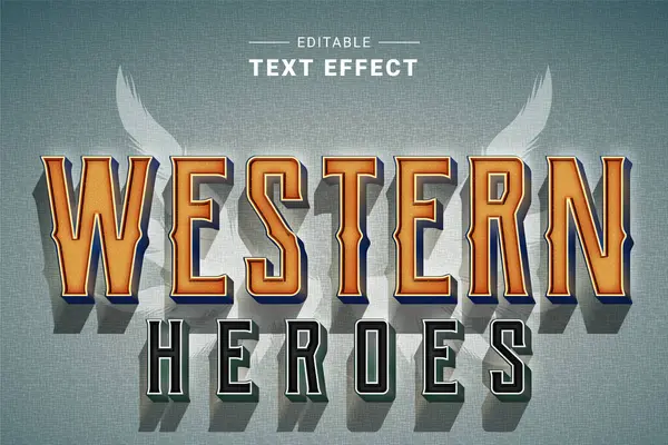 Batı stili düzenlenebilir metin efekti