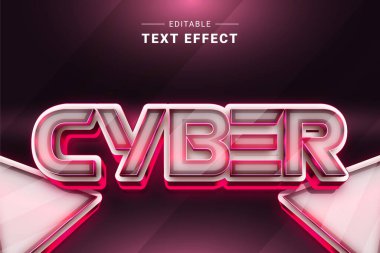 Parlayan neon parıltısıyla geleceksel metin efekti