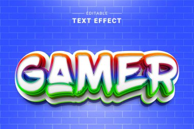 vektör neon tarzı özel yazı tipi efekti