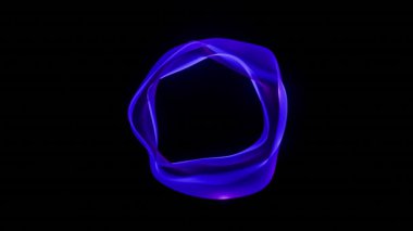 Fütürist Canlandırılmış Çember Görselleştirici Teknoloji Arka plan Döngüsü Canlandırıldı 