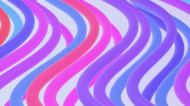 Canlı Akan Soyut Canlandırma Döngüsü - Hareketli Renkli Dalgalar