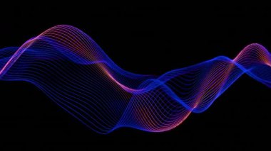 Dinamik Neon Dalga Canlandırma Döngüsü - Canlı Soyut Arkaplan