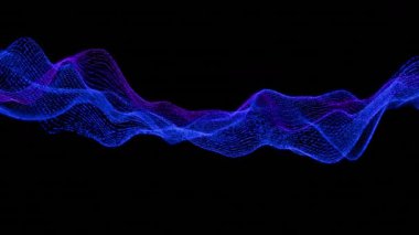 Dinamik Neon Dalga Canlandırma Döngüsü - Canlı Soyut Arkaplan