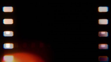 Vintage Film Yanık Kaplaması Geçiş Retro Işık Sızıntısı Efekti